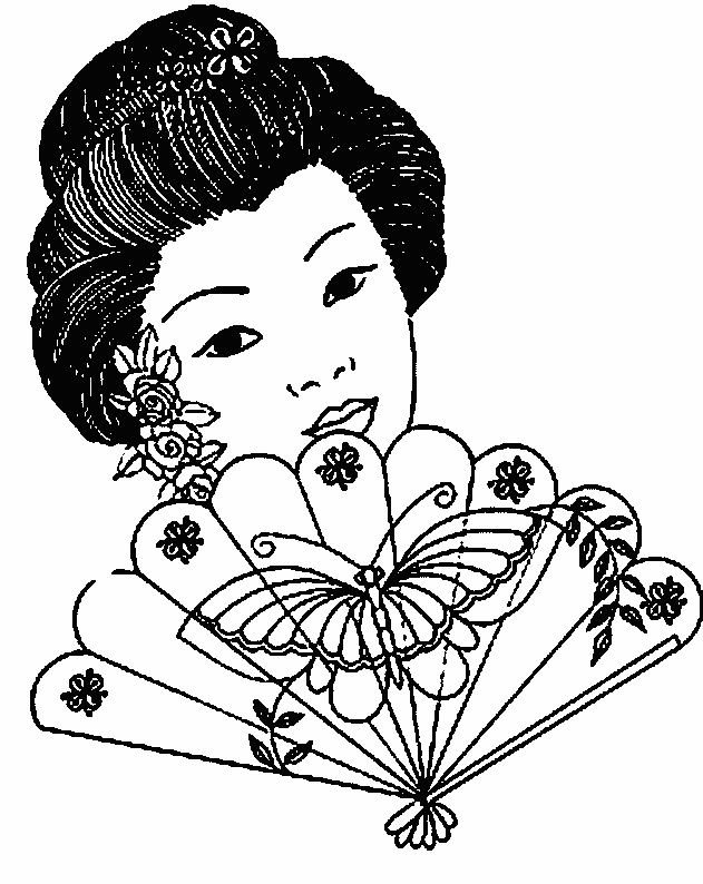 coloriage asiatique japonnais chinois 33