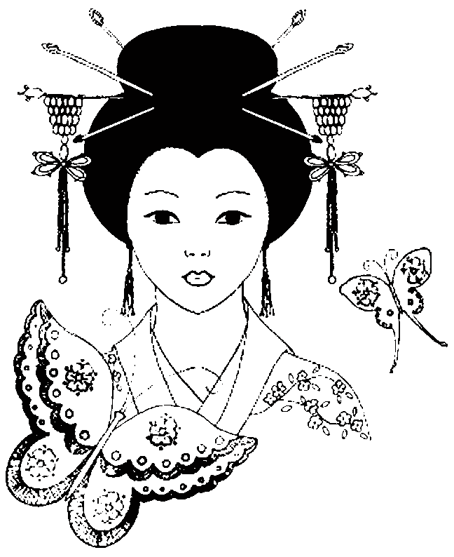 coloriage asiatique japonnais chinois 34