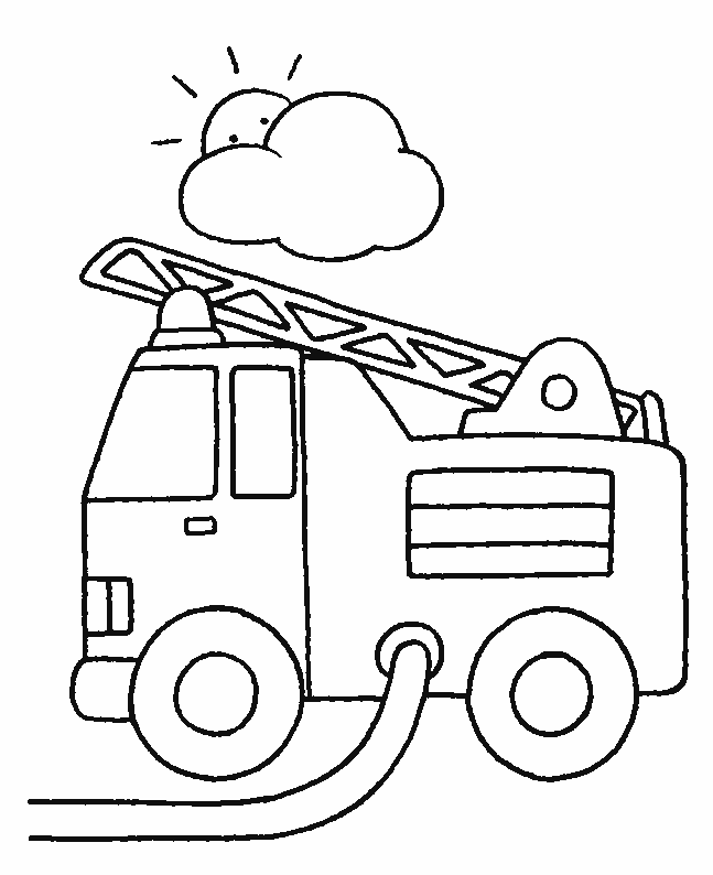 coloriage de pompier 01
