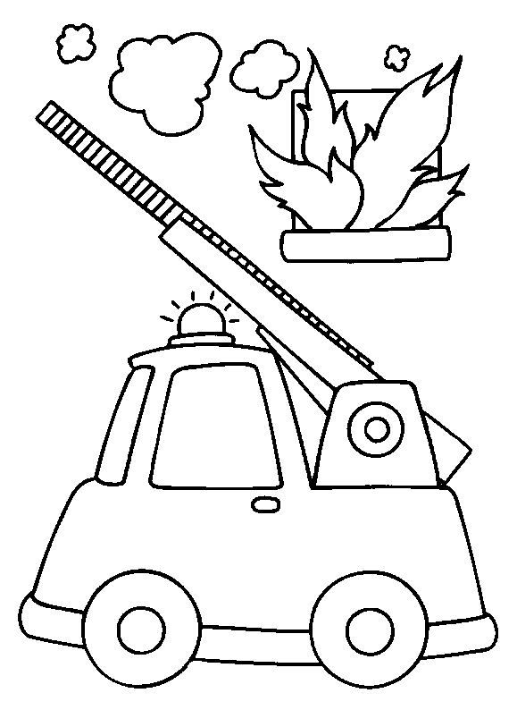 coloriage de pompier 03