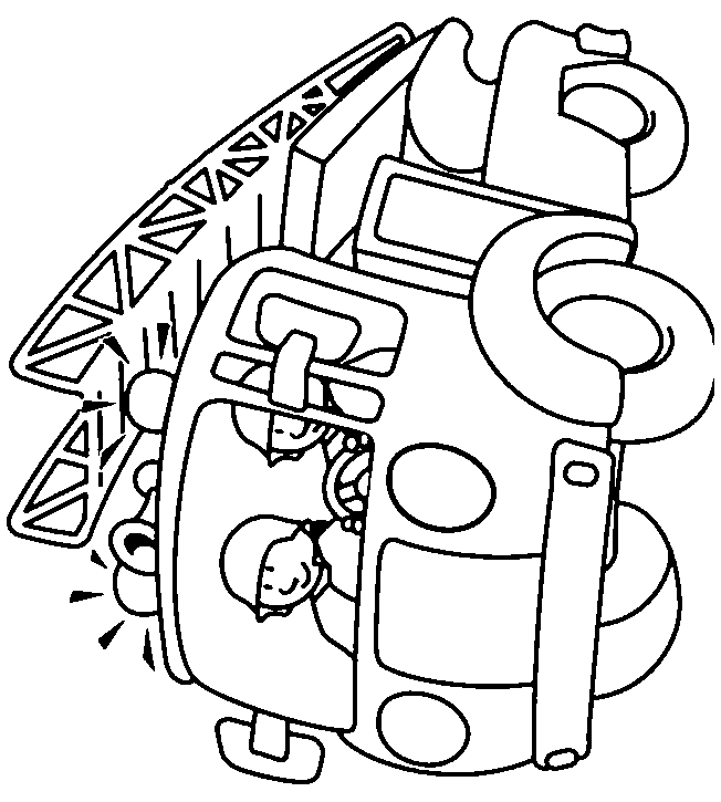 coloriage de pompier 06