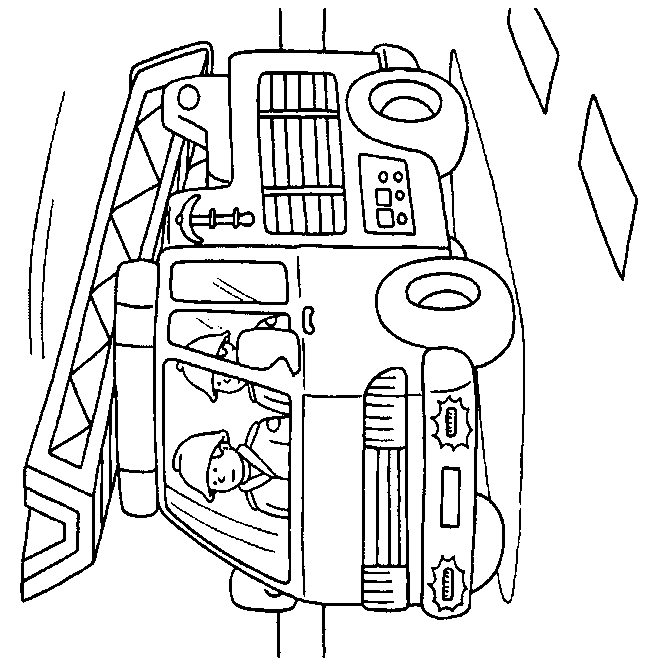 coloriage de pompier 07