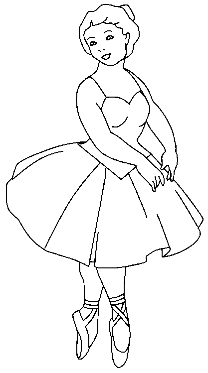 coloriage danseuse ballerine 01