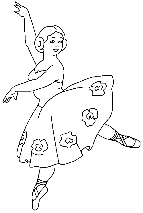 coloriage danseuse ballerine 12