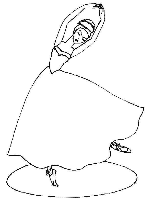 coloriage danseuse ballerine 13