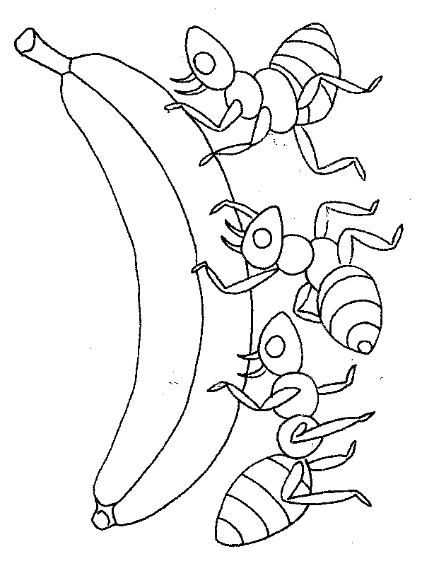 coloriage banane 02