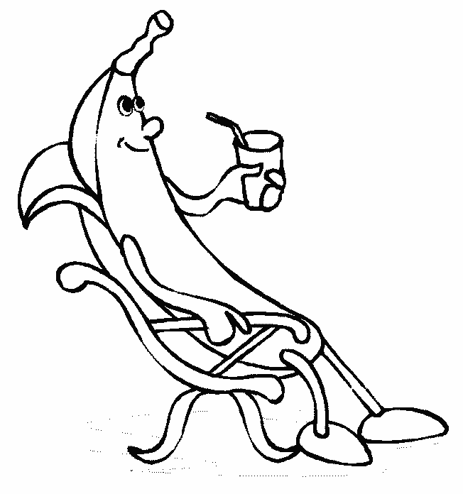 coloriage banane 07