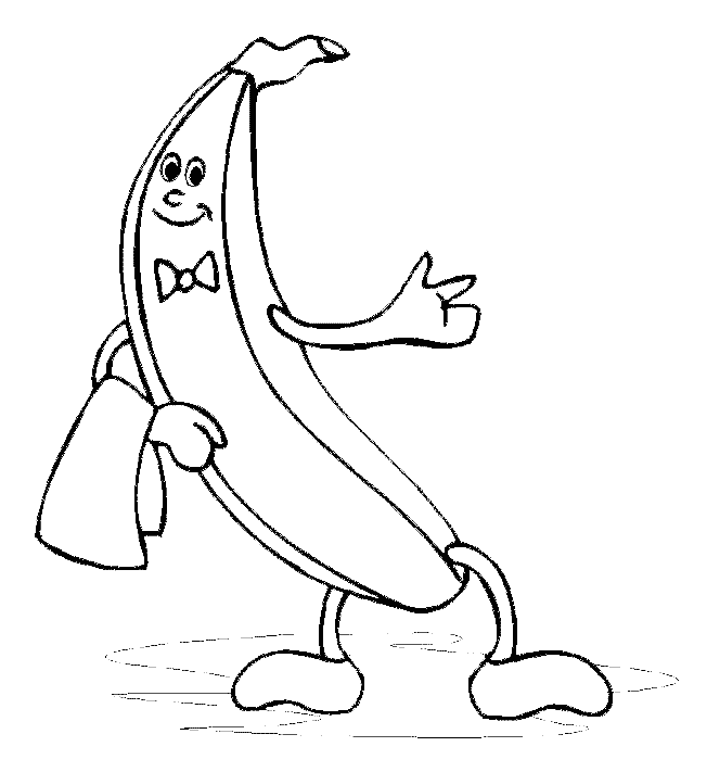 coloriage banane 09