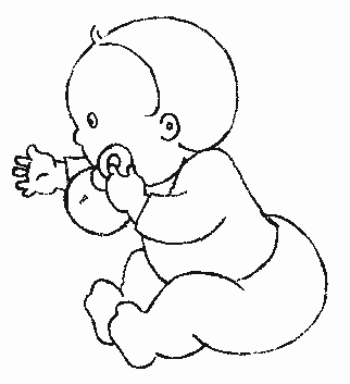 coloriage bebe 07