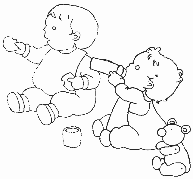 coloriage bebe 20