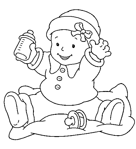 coloriage bebe 23