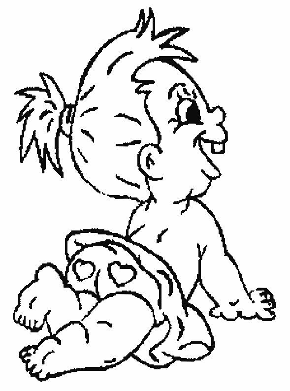 coloriage bebe 32