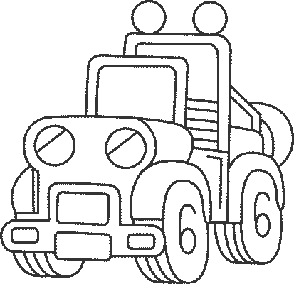 coloriage camion 14