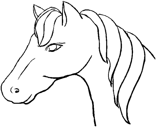 coloriage cheval 01