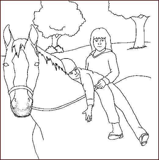 coloriage cheval 34