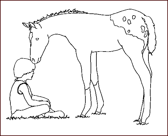 coloriage cheval 39
