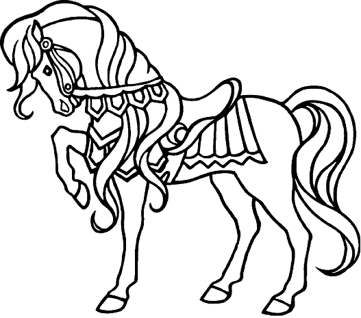 coloriage cheval 82