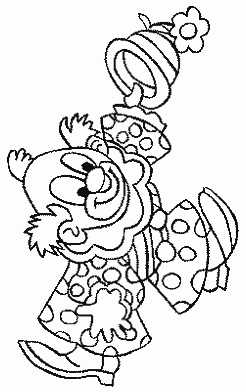 coloriage clown 21