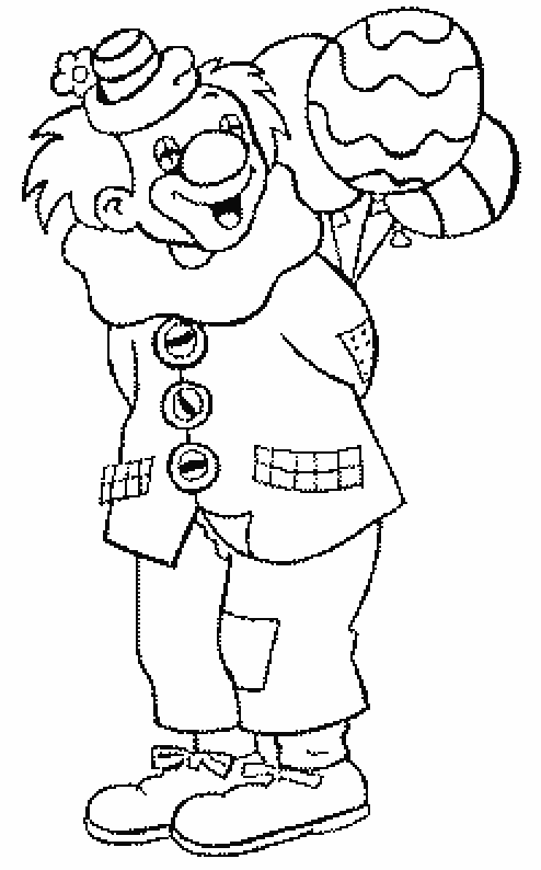 coloriage clown 24