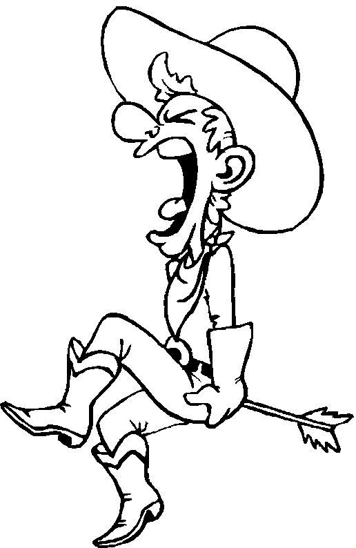 coloriage cowboy 21