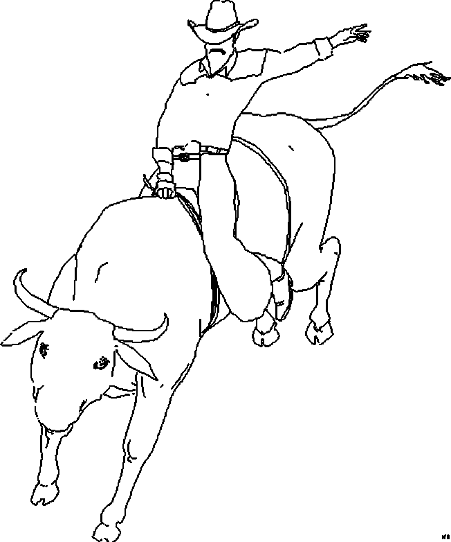 coloriage cowboy 25