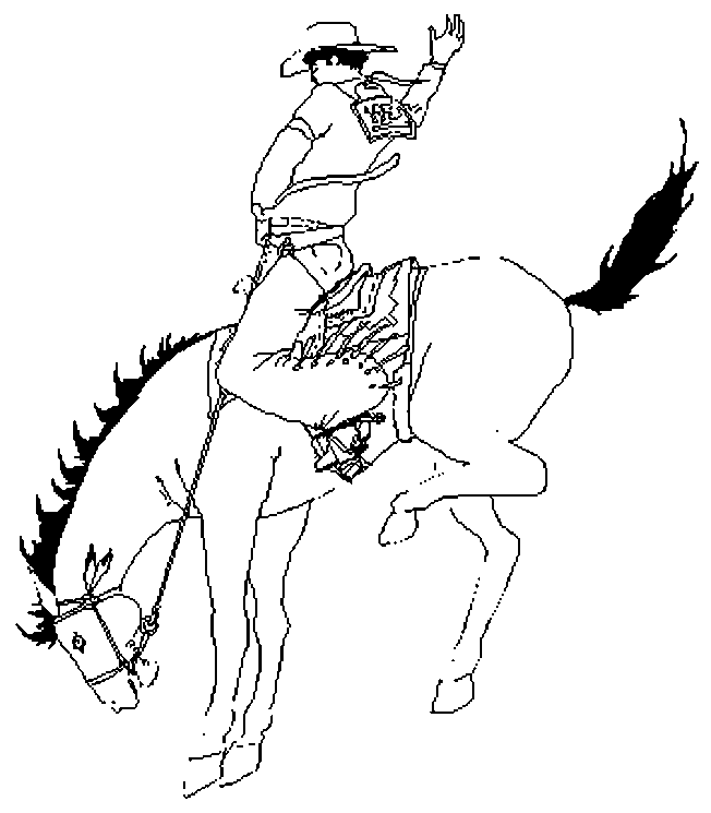 coloriage cowboy 32