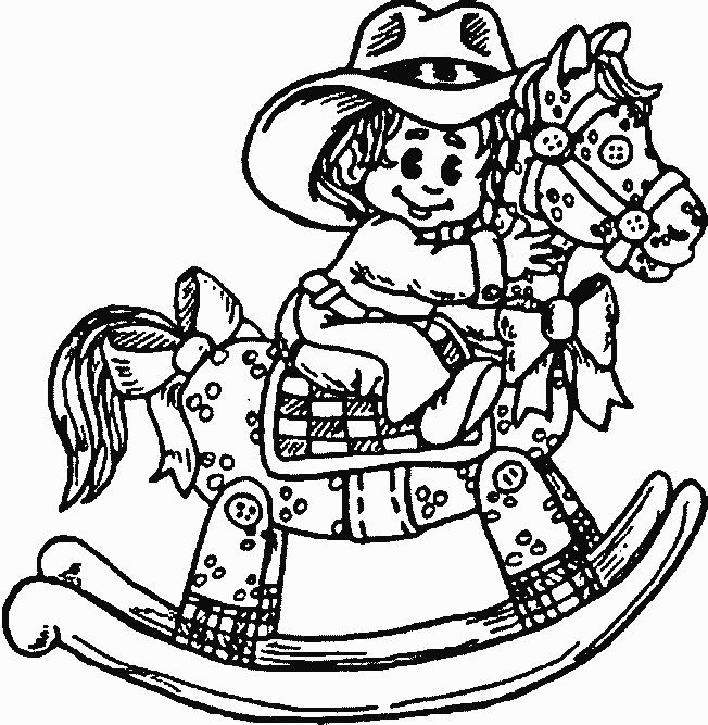 coloriage cowboy 39