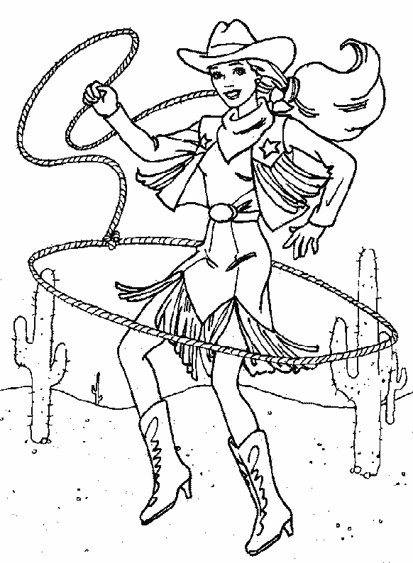 coloriage cowboy 57