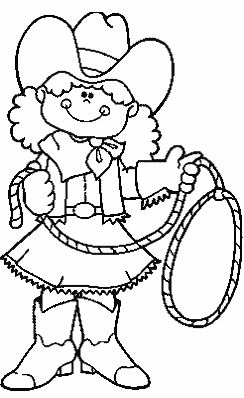 coloriage cowboy 58