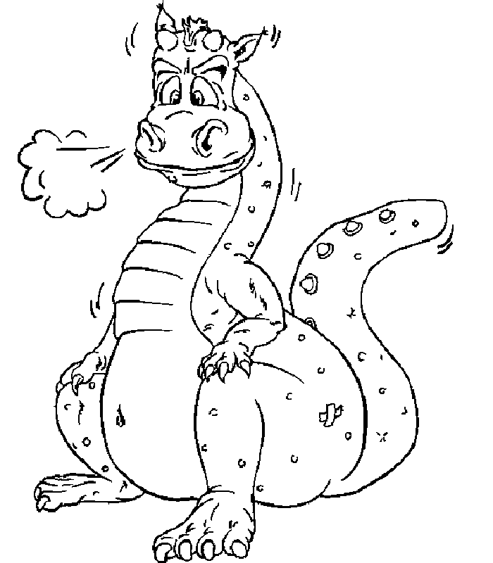 coloriage de dragon 01