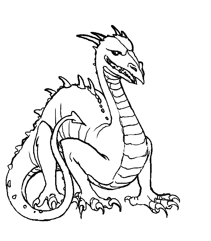 coloriage de dragon 05