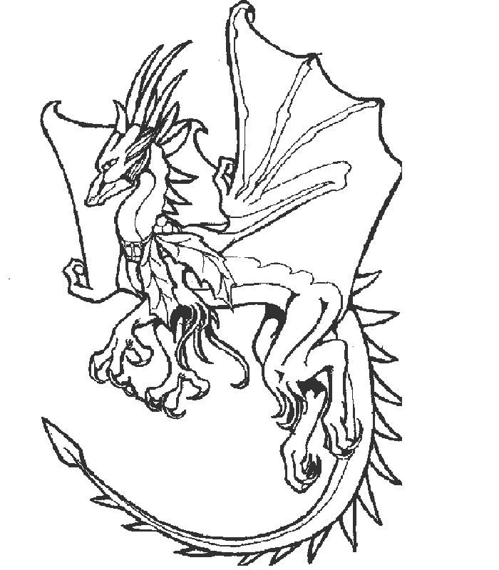coloriage de dragon 06