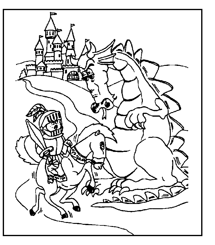 coloriage de dragon 07