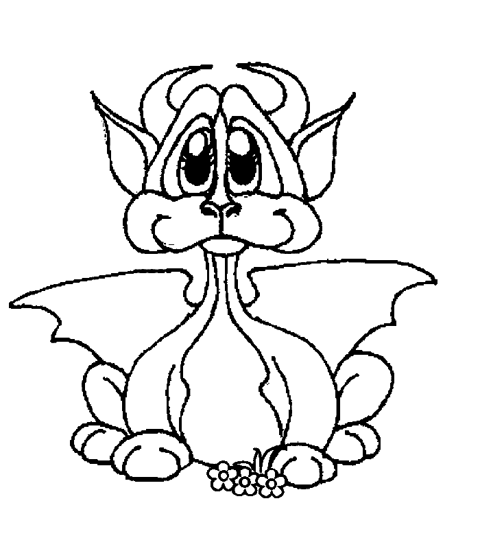 coloriage de dragon 14