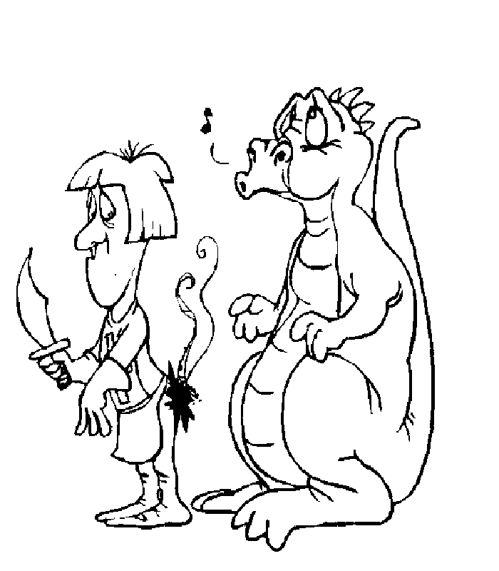 coloriage de dragon 15