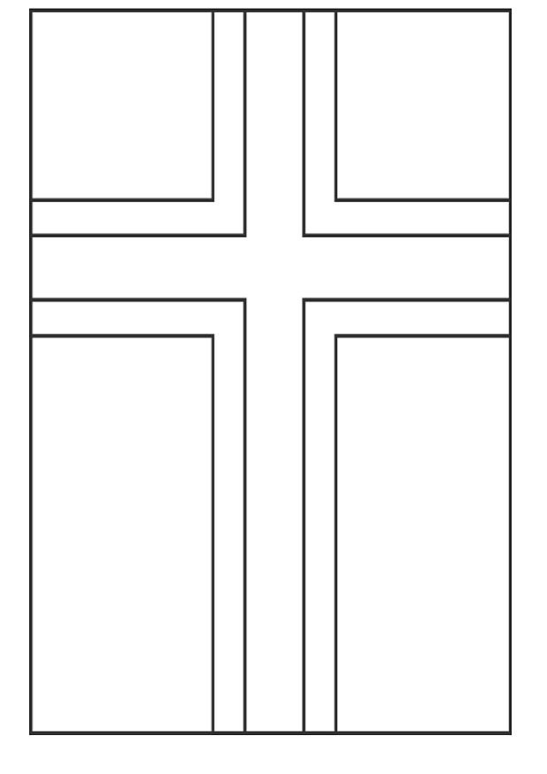 coloriage drapeau norv-ge 18