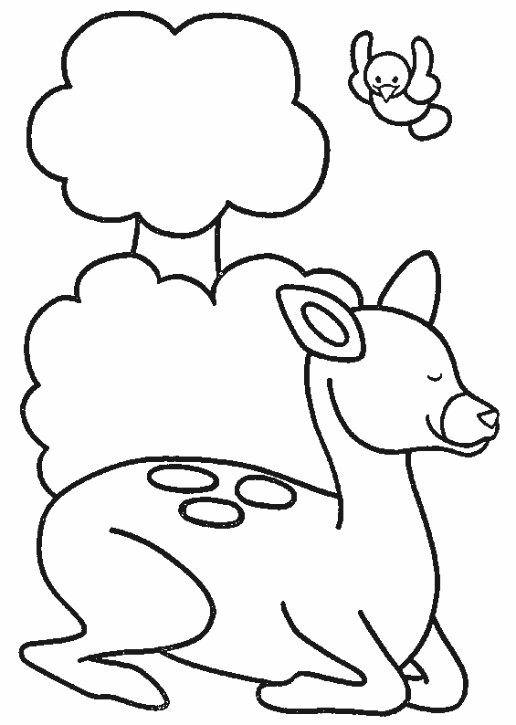 coloriage faon 02