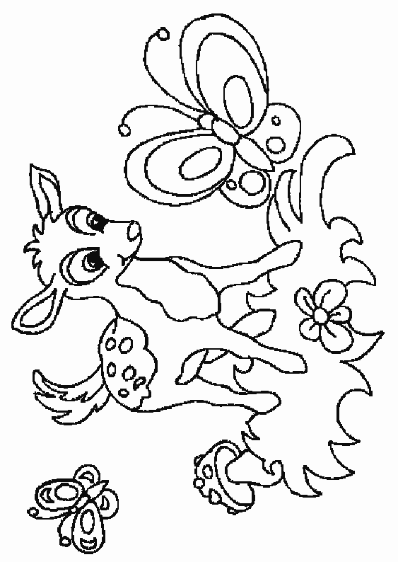 coloriage faon 06