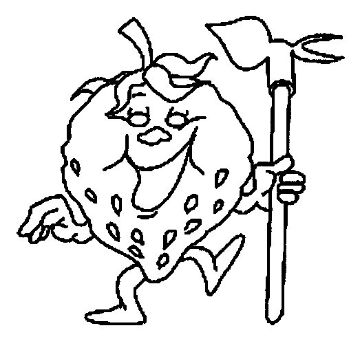 coloriage fraise 08
