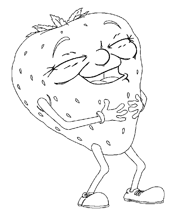 coloriage fraise 12
