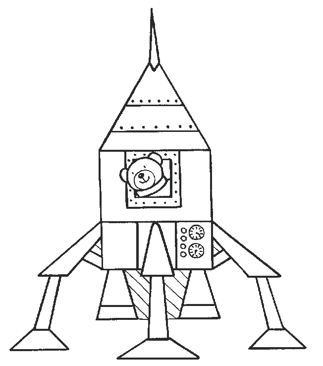 coloriage fusee 05