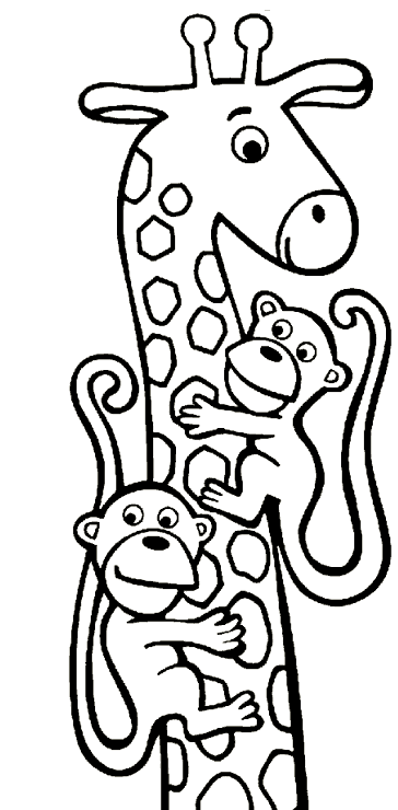 coloriage girafe 01
