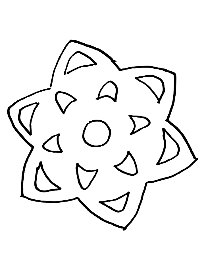 coloriage flocon de neige 04