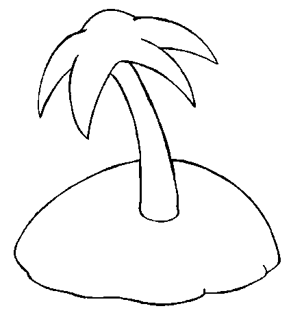 coloriage ile deserte paradis 05