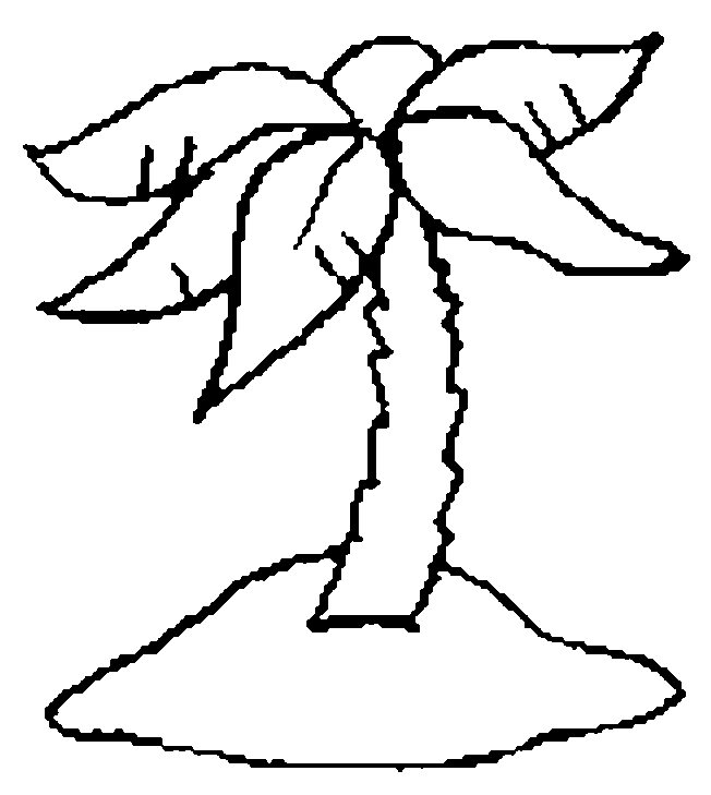 coloriage ile deserte paradis 07