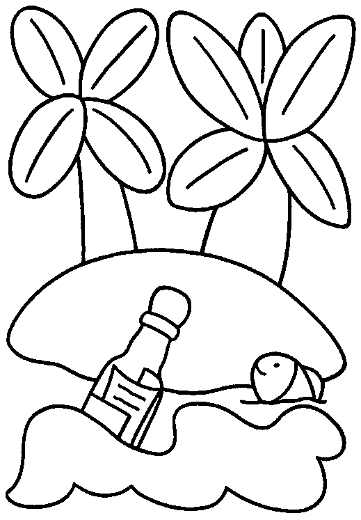 coloriage ile deserte paradis 12