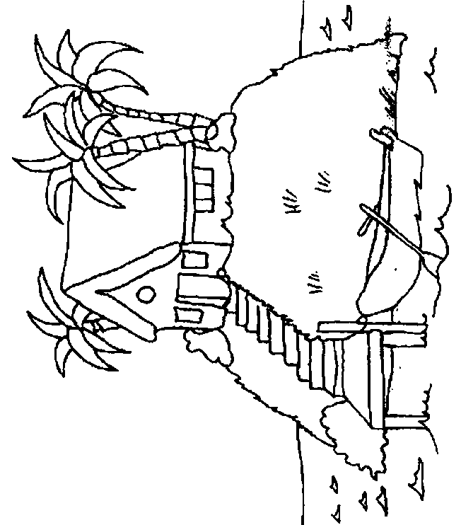 coloriage ile deserte paradis 14