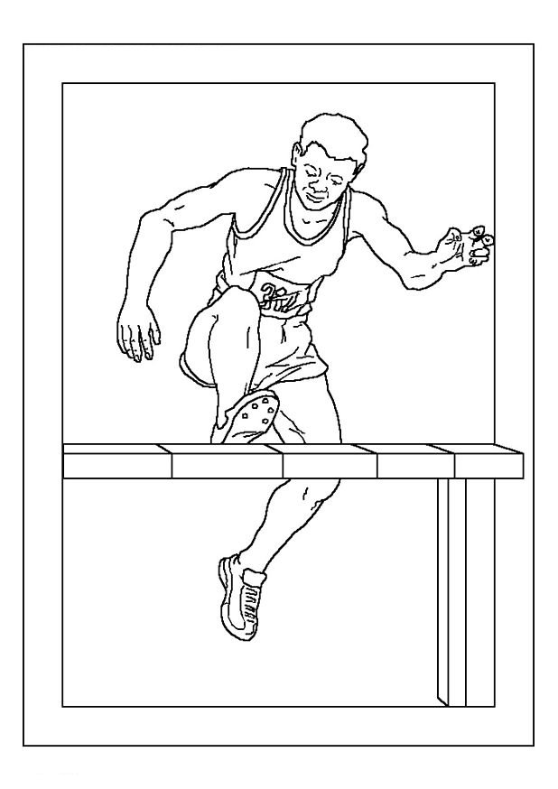 coloriage jeux olympique course-de-haies 03