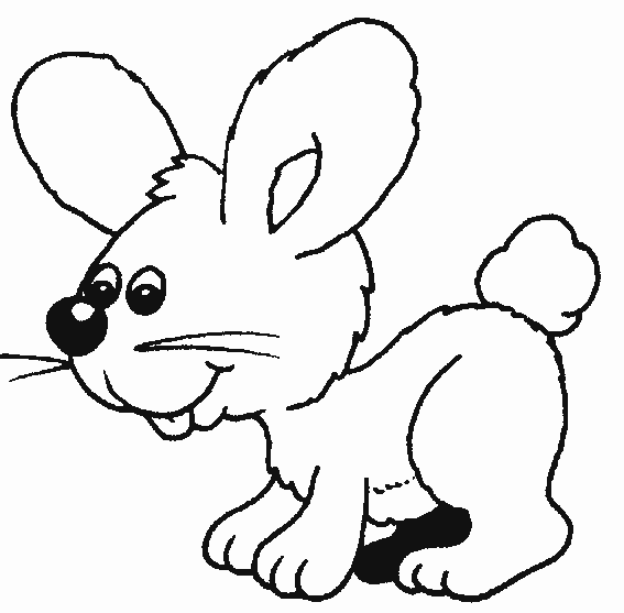 coloriage lapin 01  Coloriage en ligne gratuit pour enfant