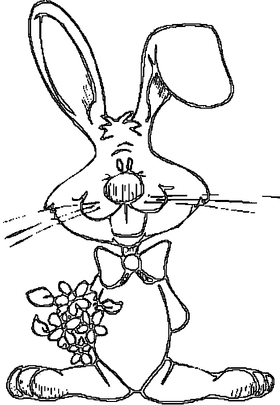 coloriage lapin 06  Coloriage en ligne gratuit pour enfant